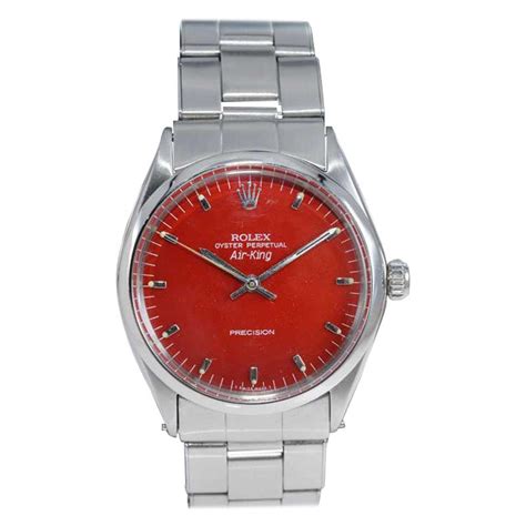 rolex air king double red